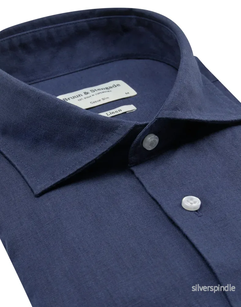 BS Ricciardo Casual Slim Fit Skjorta - Navy - Bild 2