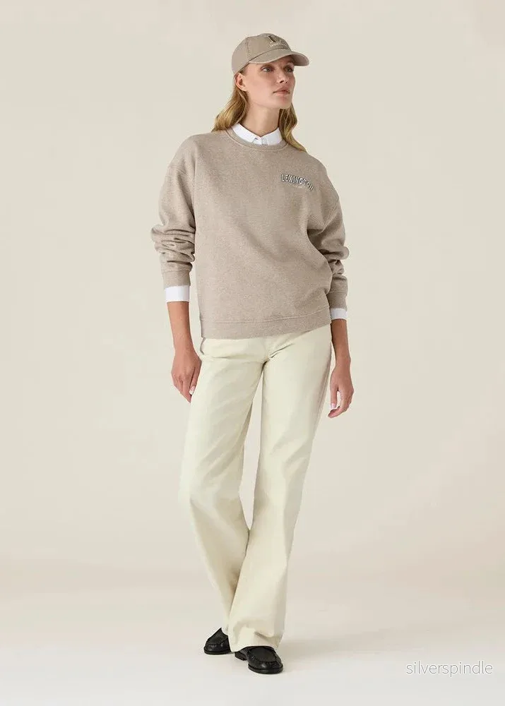 Lexington Logo Sweatshirt Light Brown Melange - Bild 3