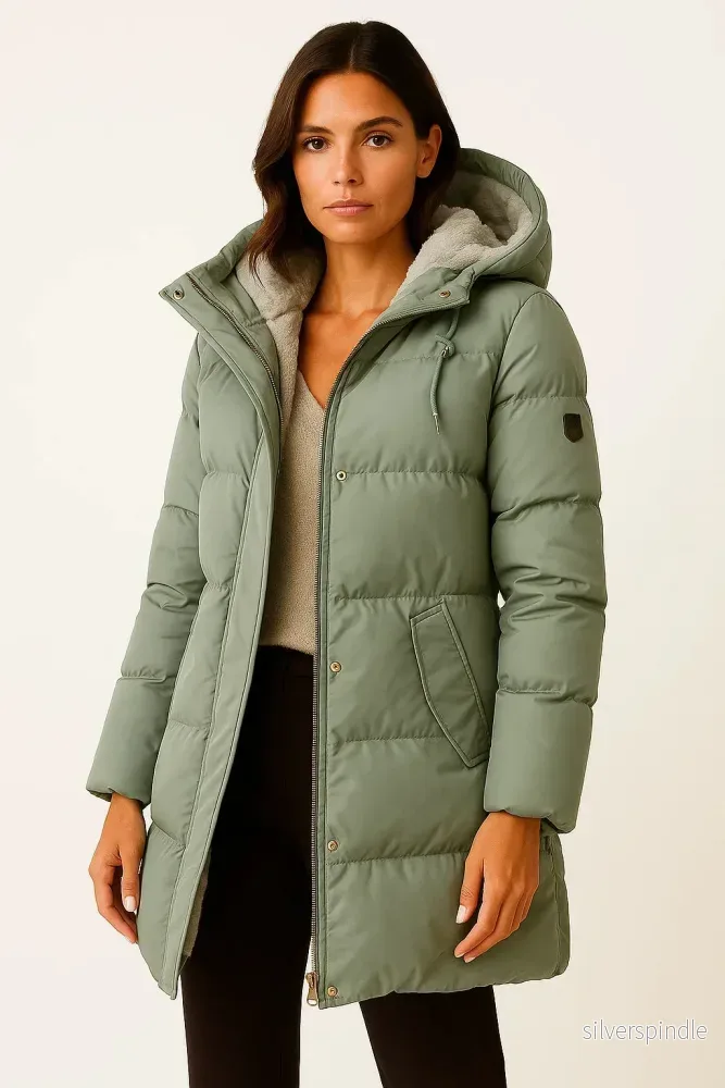 Elegant Vinterjacka Dam | Isolerad Pufferdesign för Värme och Stil