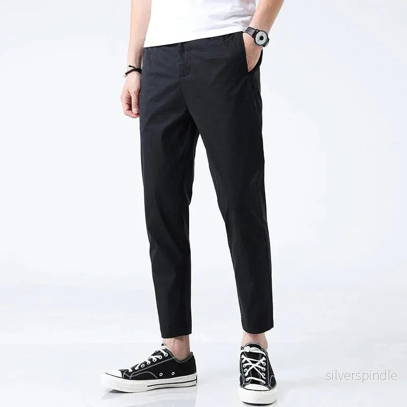 Ethan | Modern Rak Passform Chinos med Ankellång Snitt Ethan | Modern Rak Passform Chinos med Ankellång Snitt