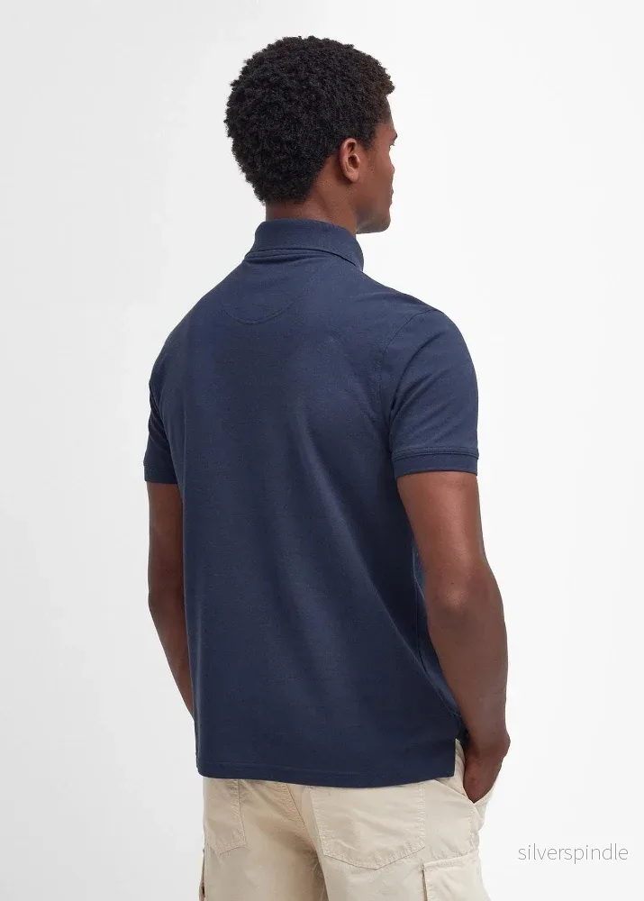 Barbour Lightweight Sports Polo Shirt Navy - Bild 2