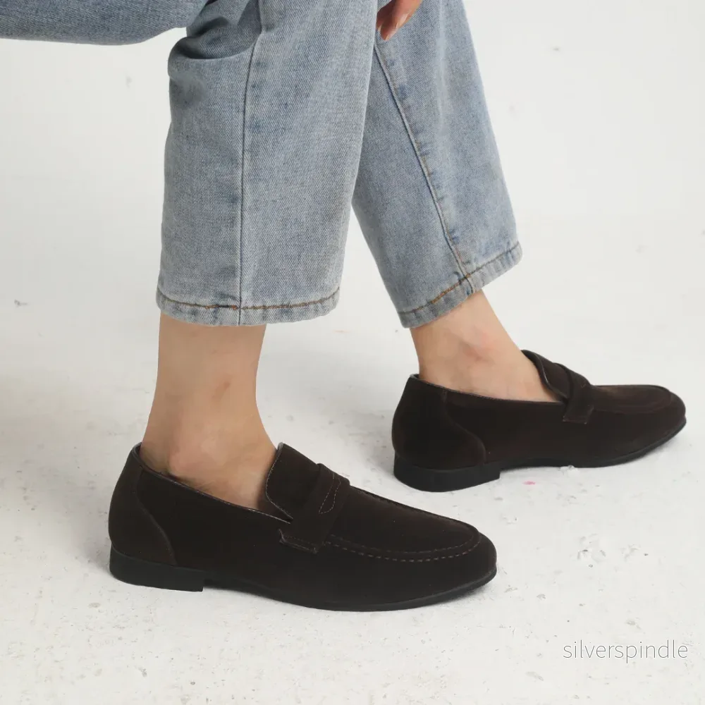 Klassiska Penny Loafers för Män med Handsydda Detaljer | Elegant Slip-On Design för Tidlös Stil - Bild 2