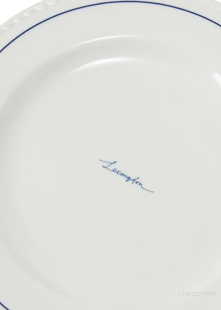 Lexington Porcelain Dessert Plate 4/set Wh/Blue - Bild 2