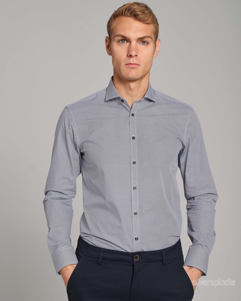BS Zoff Slim Fit Skjorta - White - Bild 3