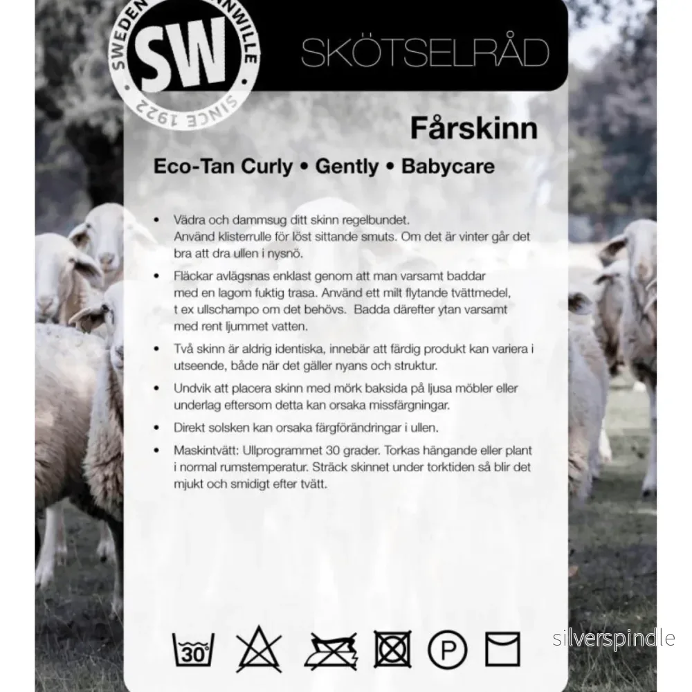 Skinnwille Curly Fårskinn - Mörkgrå - Bild 3
