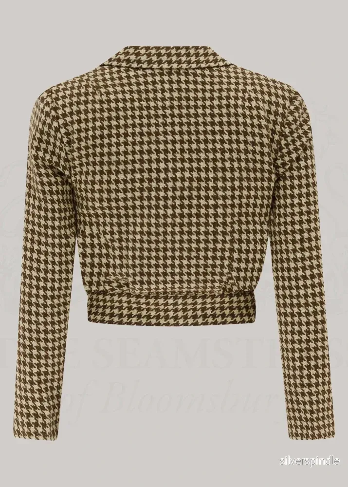 Elisabeth 1940 jacka - brun houndstooth - Bild 2