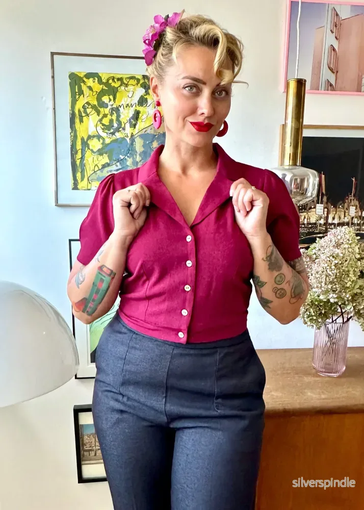 Daisy kortärmad skjorta - bärfärgad - Bild 3