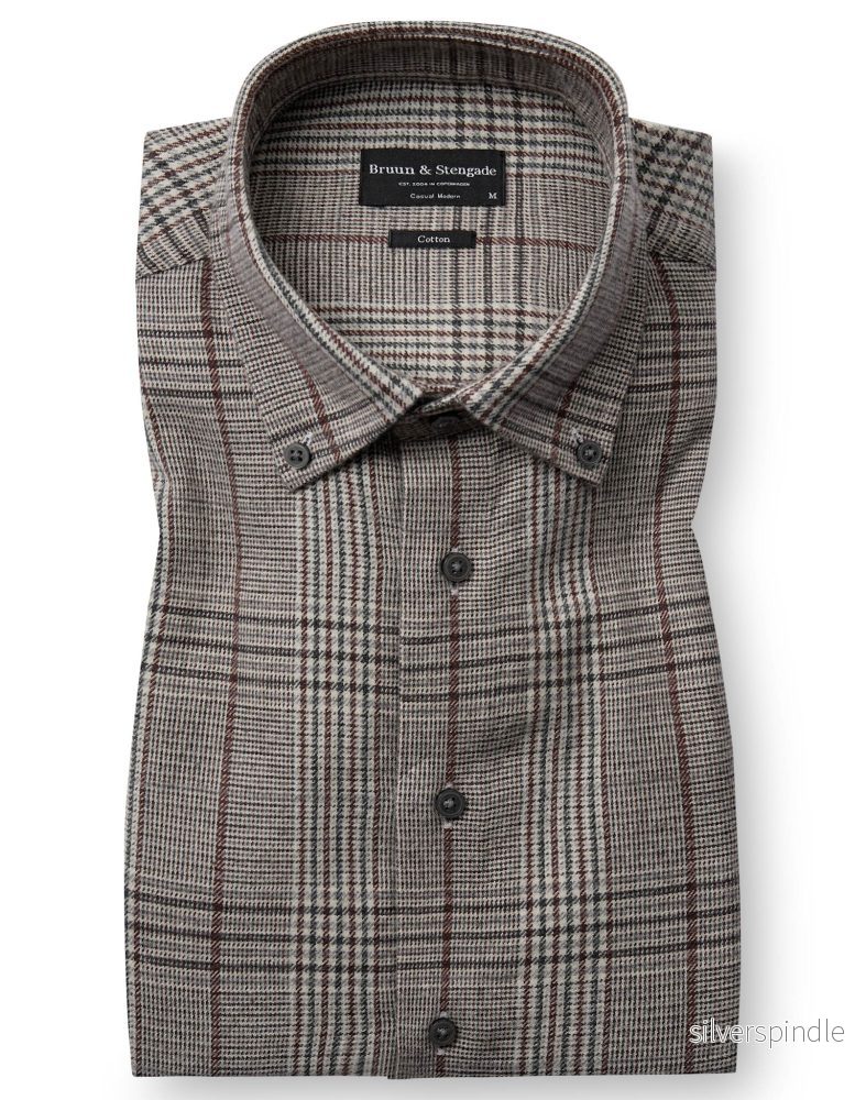 BS Tazul Casual Modern Fit Skjorta - Brown