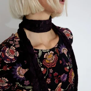 JOELLE SCARF – Dk aubergine JOELLE SCARF – Dk aubergine