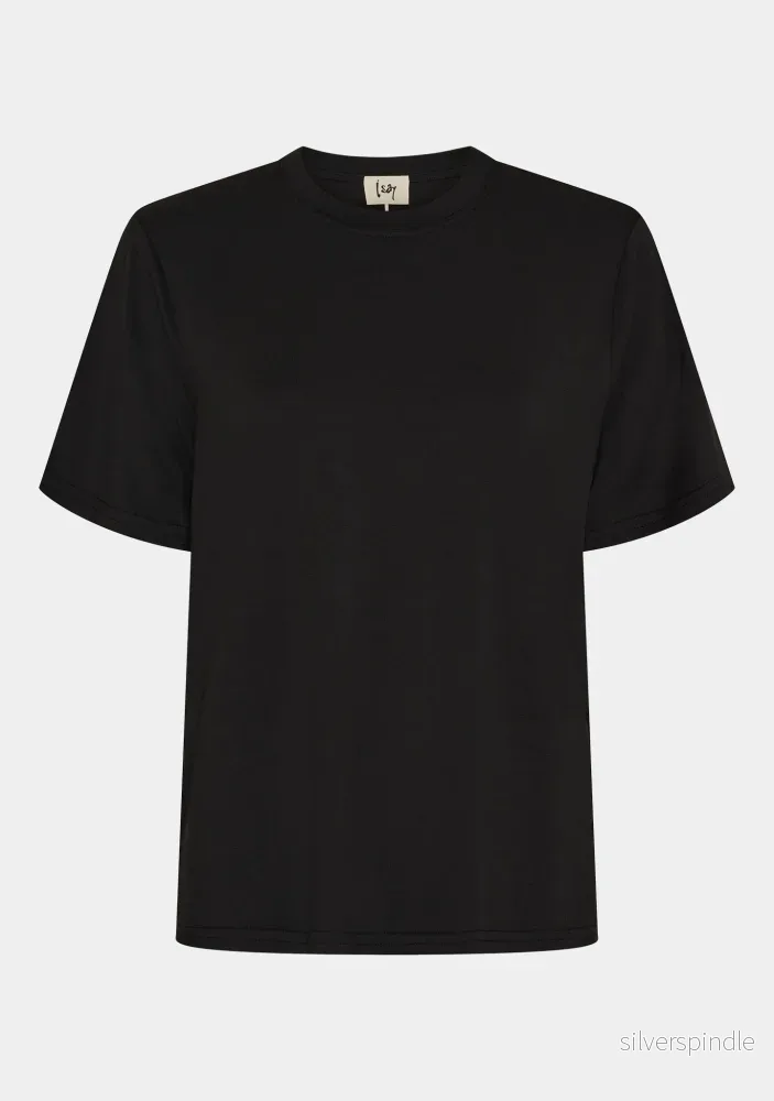 Gritt O-Neck T-Shirt – Black Gritt O-Neck T-Shirt – Black