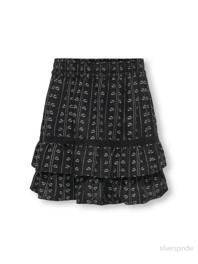 Svart Kjol inbyggd Shorts
