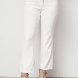 Como Twill Flare Pant – White