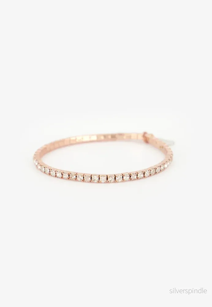 KEDJA MED STRASS ACCESSOARER / ARMBAND – Roseguld KEDJA MED STRASS ACCESSOARER / ARMBAND – Roseguld