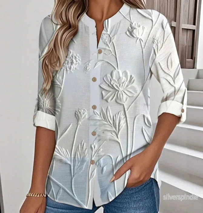 Olivia | Elegant Långärmad Höstskjorta
