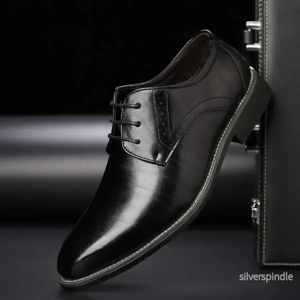Elegant Oxford | Klänningsskor för Män med Brogue Detaljer | Formell Passform för Stil och Komfort - Bild 2