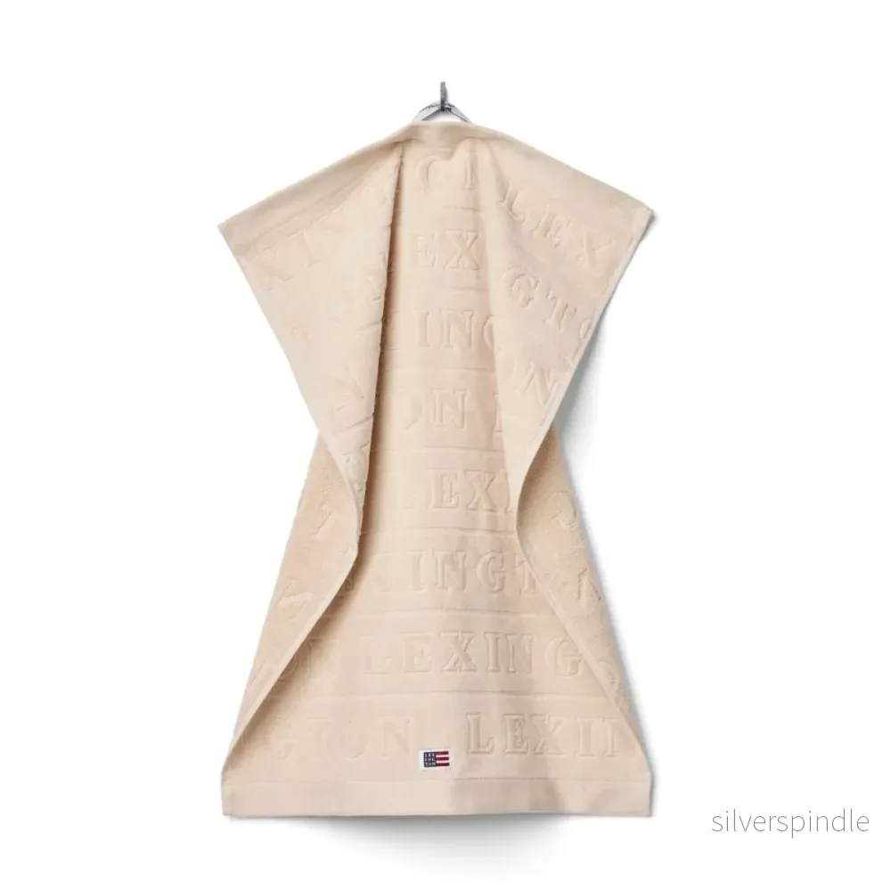 Lexington Velourhandduk med Jacquardvävd Logotyp - Bild 2