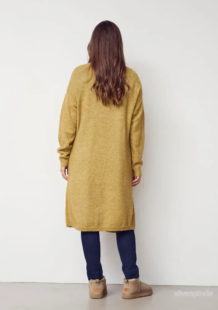 Anna Long Cardigan - Lime Melange - Bild 2