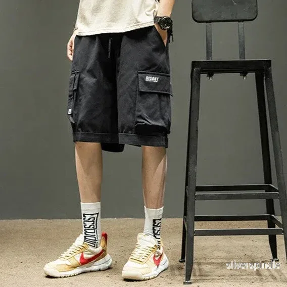 Ethan | Lätta Olivgröna Cargo Shorts med Lös Passform