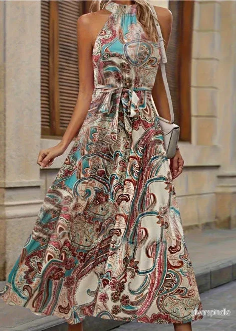 Olivia | Elegant Hög Midja Klänning för Vår och Sommar Olivia | Elegant Hög Midja Klänning för Vår och Sommar