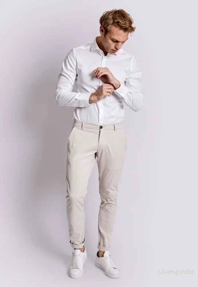 BS Andrik Slim Fit Chinos - Kit - Bild 3