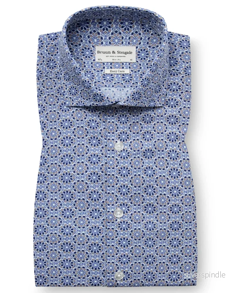 BS Abutovic Slim Fit Skjorta – Blue BS Abutovic Slim Fit Skjorta – Blue