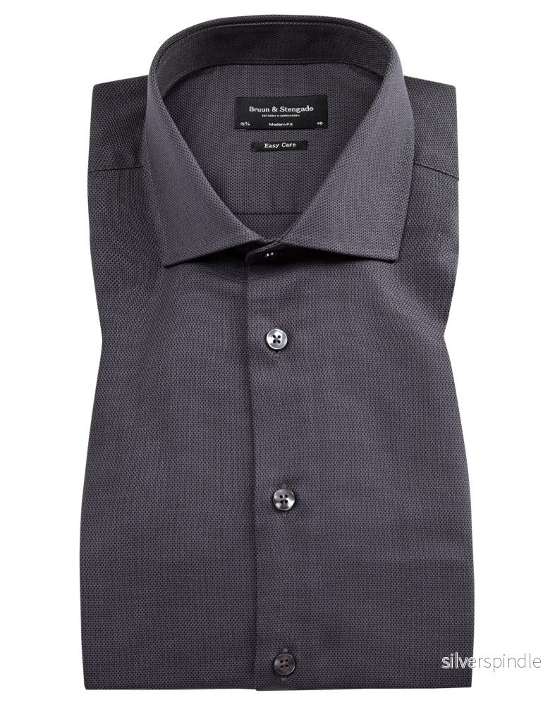 BS Lamela modern fit Skjorta - Charcoal