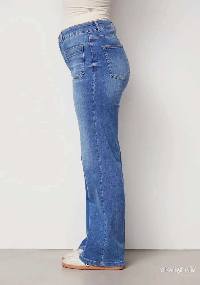 Bologna Wide Jeans - Mid Denim - Bild 2