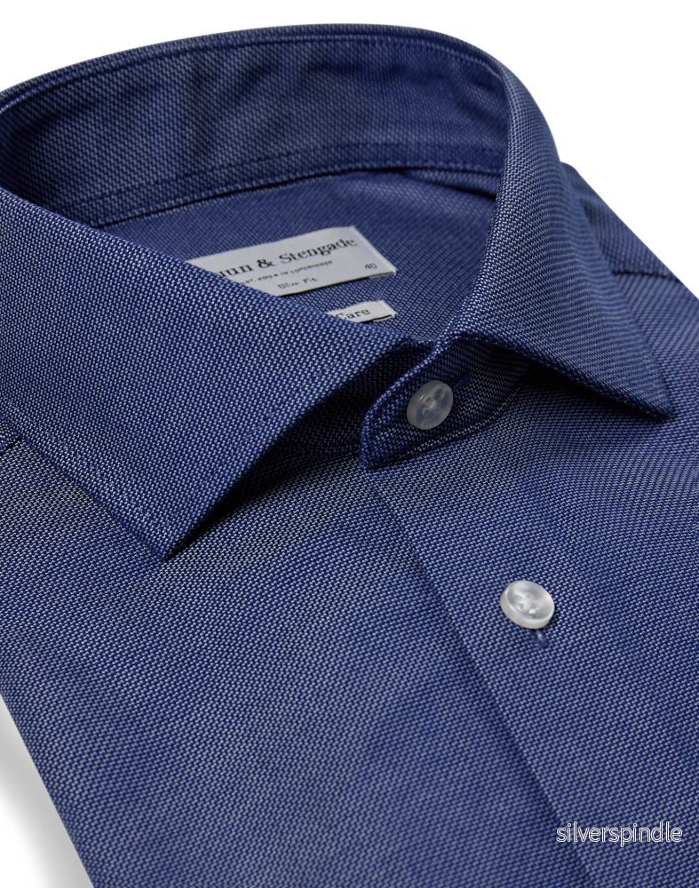 BS Garcia Slim Fit Skjorta - Blue - Bild 2