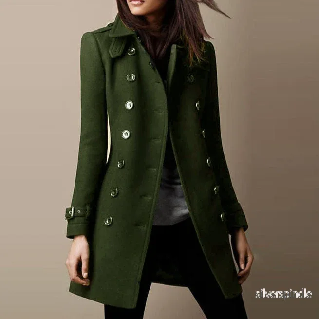 Mason | Elegant Mellanlång Trenchcoat med Kavajkrage för Vår Mason | Elegant Mellanlång Trenchcoat med Kavajkrage för Vår