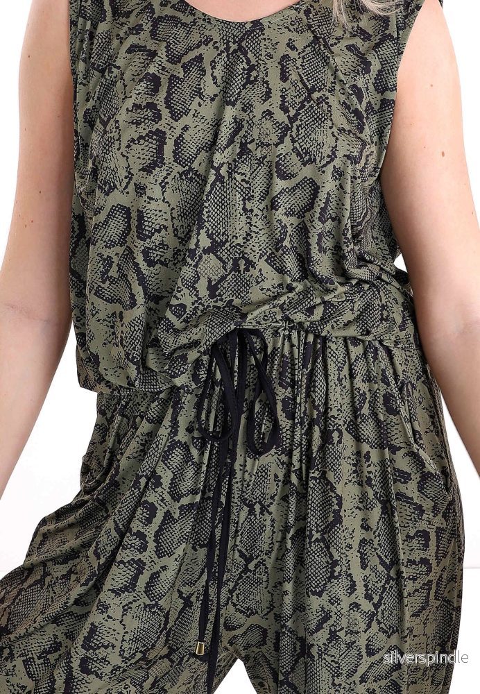 EDDA JUMPSUIT - Green animal - Bild 3