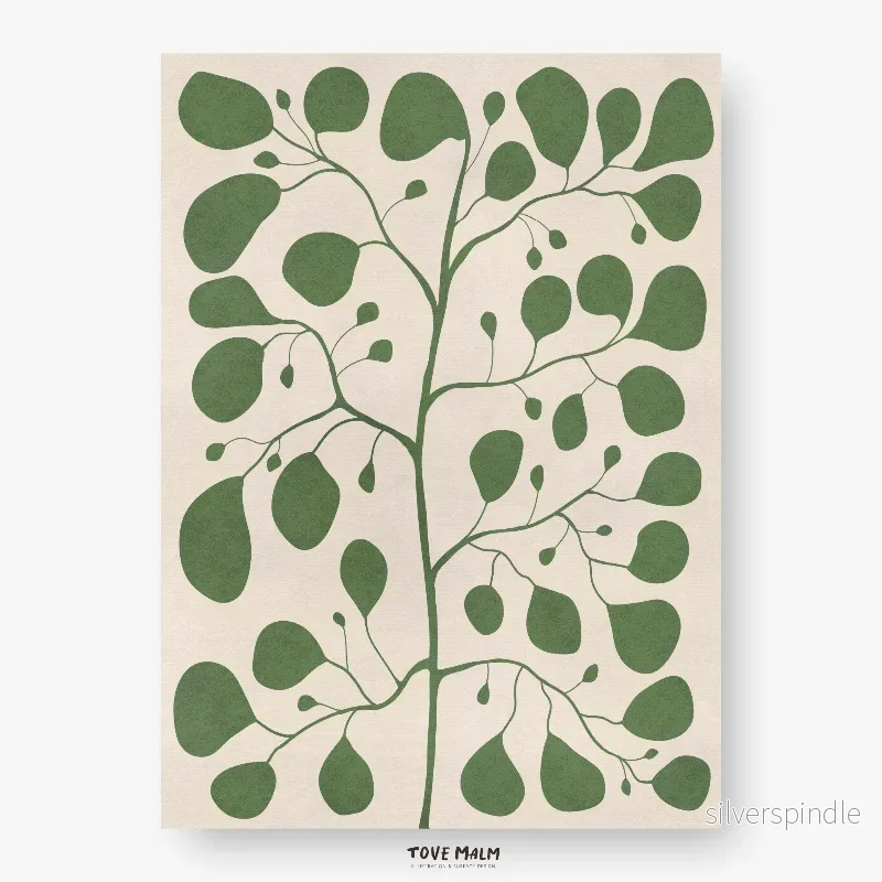 Fikonträd & Pilea Poster - Botanisk Väggkonst för Vardagsrum - Bild 2