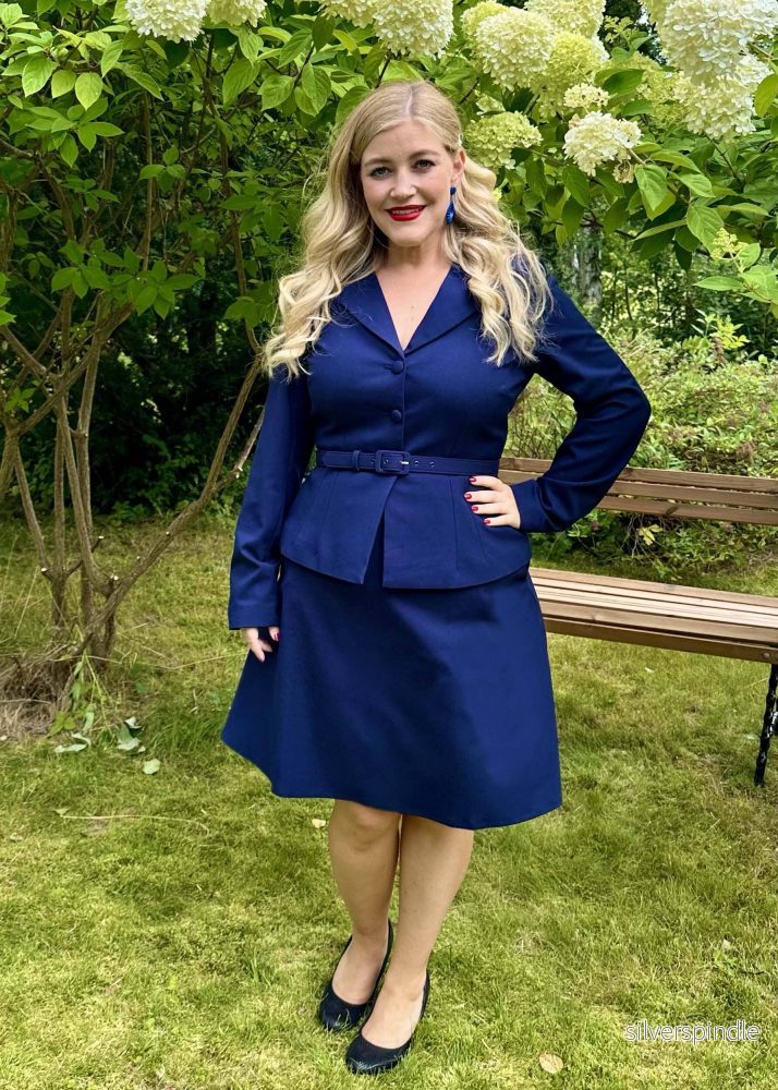 Siri figursydd blazer - marinblått - Bild 3