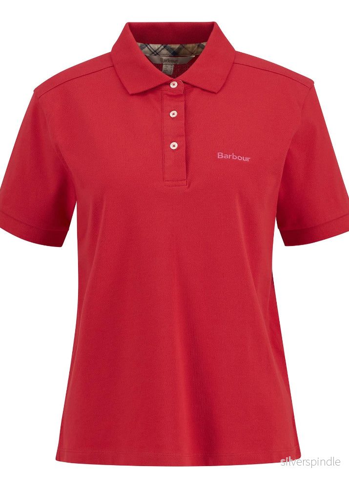 Barbour Bowford Polo Top Poppy Red - Bild 2