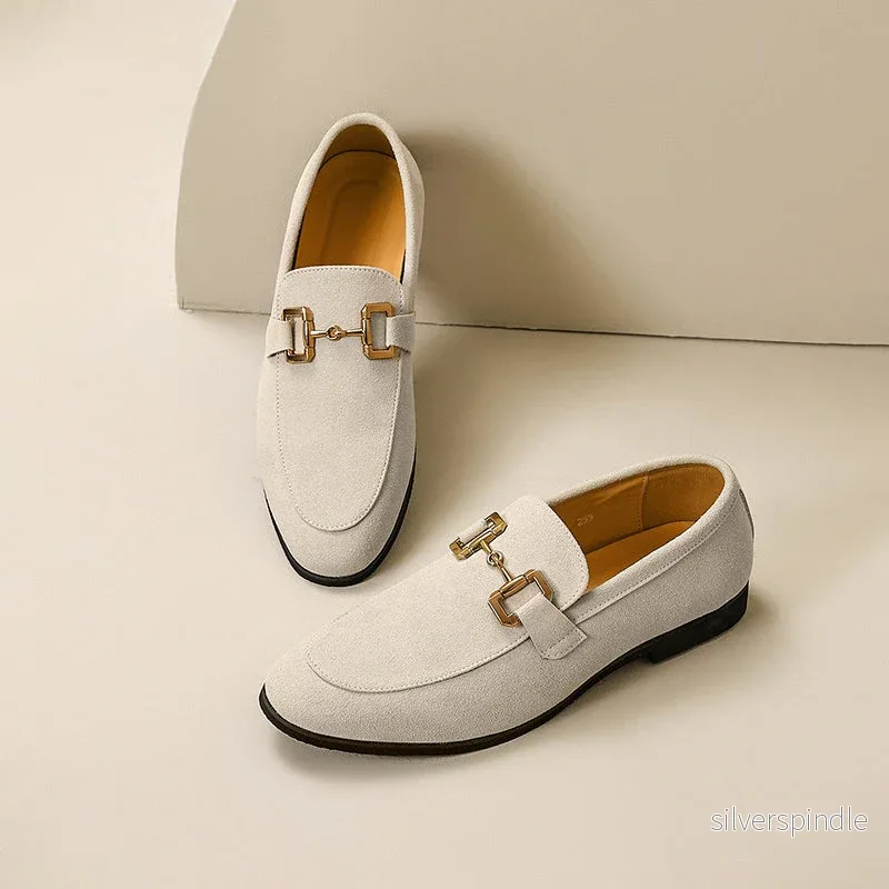 Eleganta Mandeltå Loafers för Män med Hästbitsdetalj | Perfekt för Semi-Formella Tillfällen Eleganta Mandeltå Loafers för Män med Hästbitsdetalj | Perfekt för Semi-Formella Tillfällen