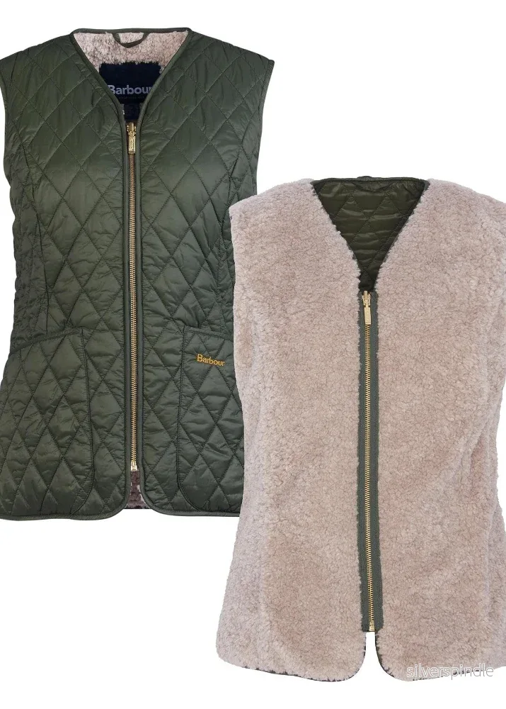 Barbour Markenfield Liner Olive Natural - Bild 2
