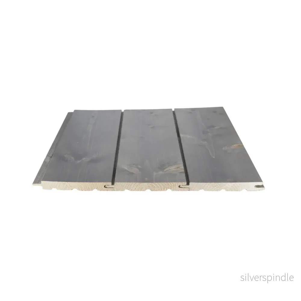 Bastupanel STS4 14x120x2400, Gran, Bastuskyddad Grå - Bild 2