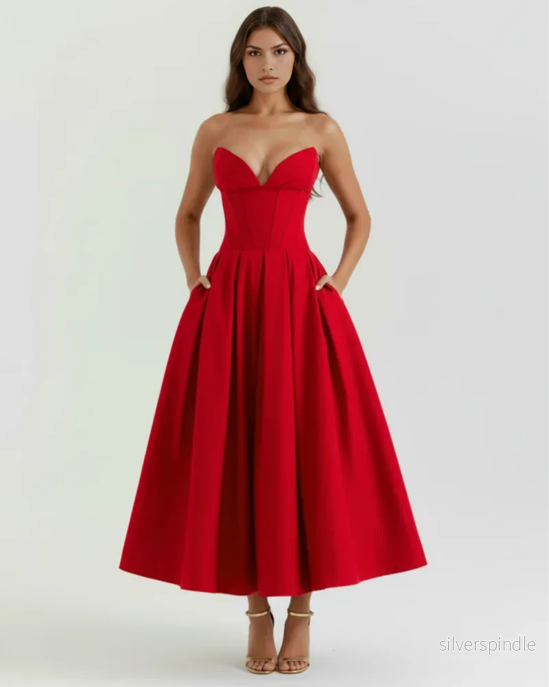 Ella | Elegant Voluminös Klänning för Bröllop och Fest - Bild 3