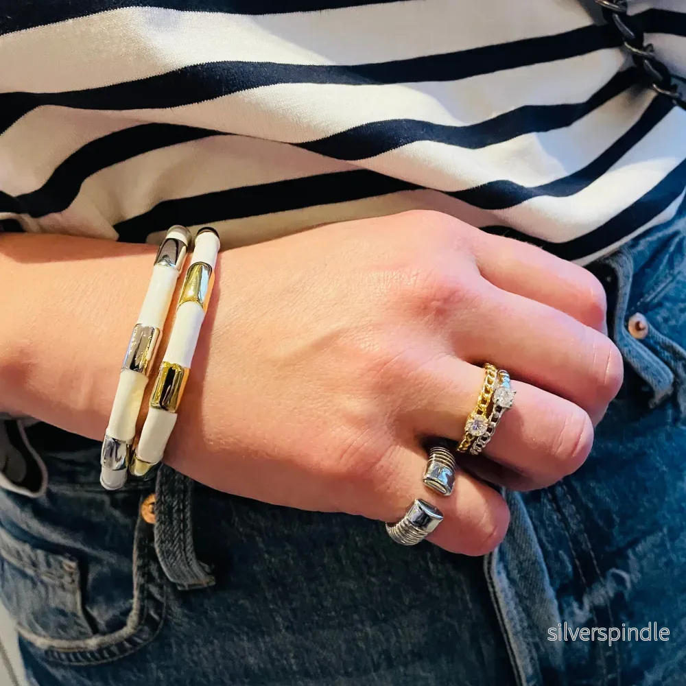 White silver cuff - Bild 2