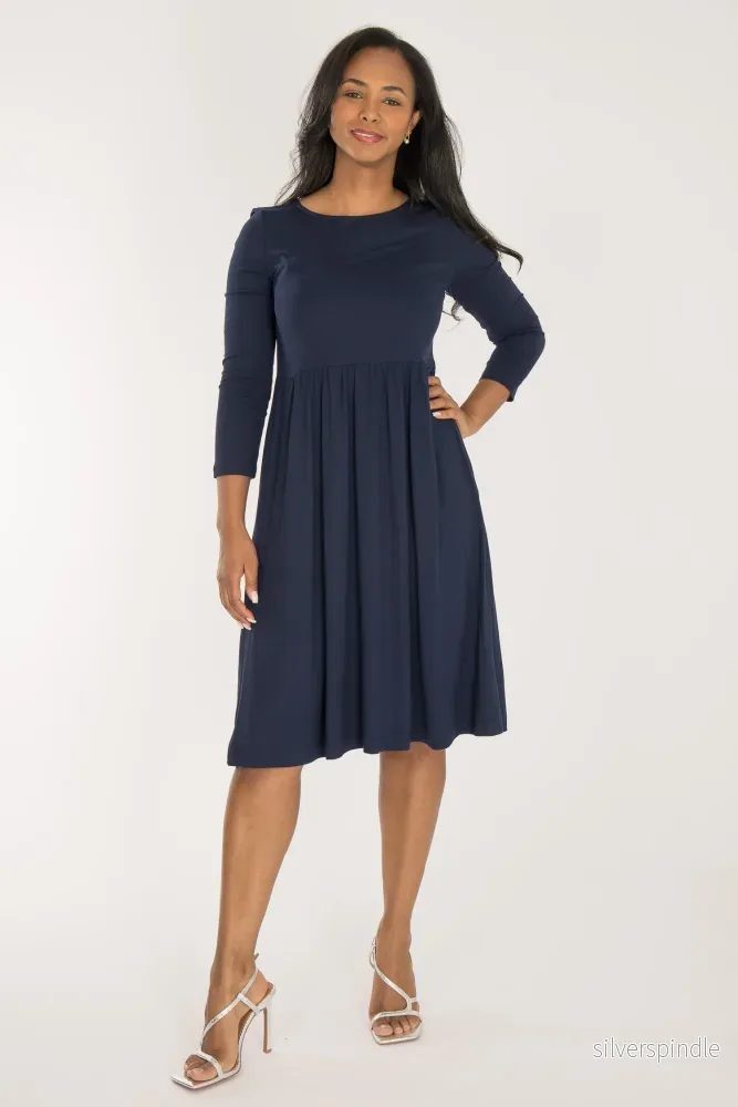 Ideal short jersey dress - Navy - Bild 2