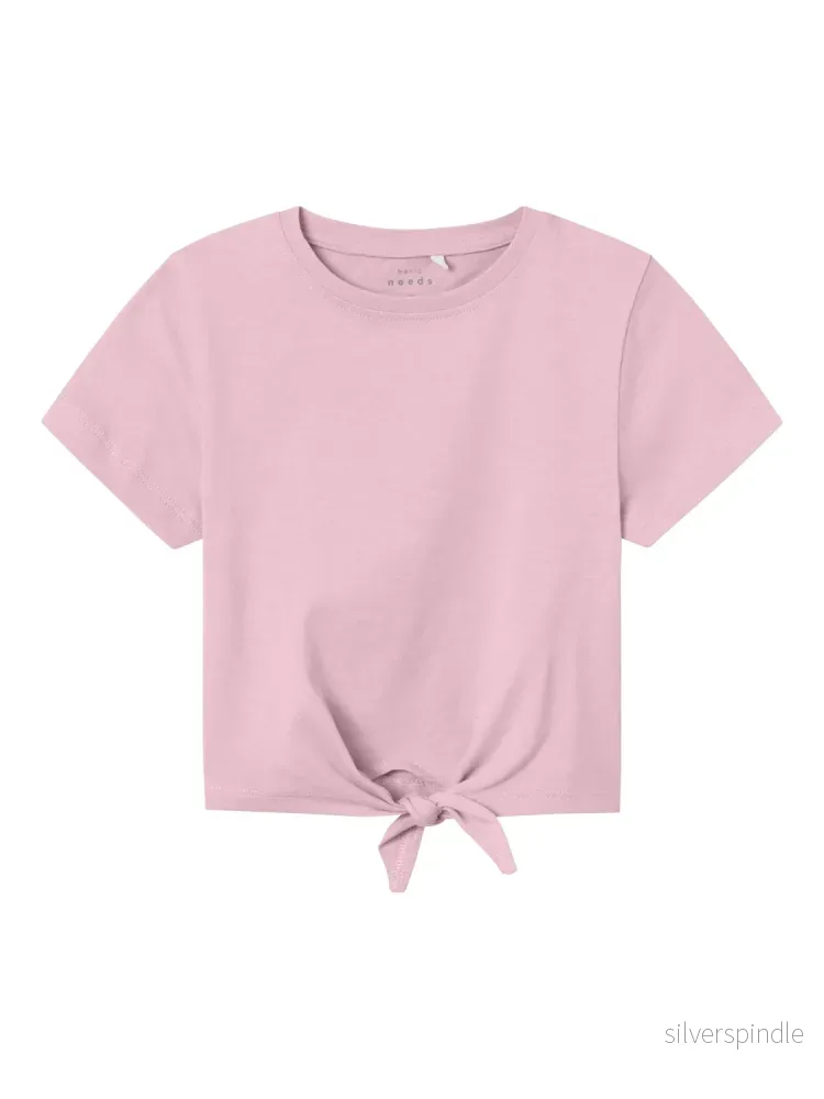 T-shirt med knut detalj