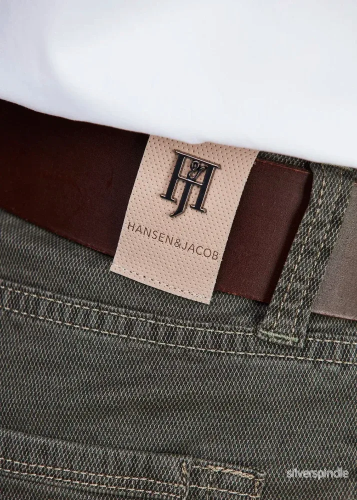 Hansen & Jacob 5-pkt cut'n sew Bali print Olivegren - Bild 3