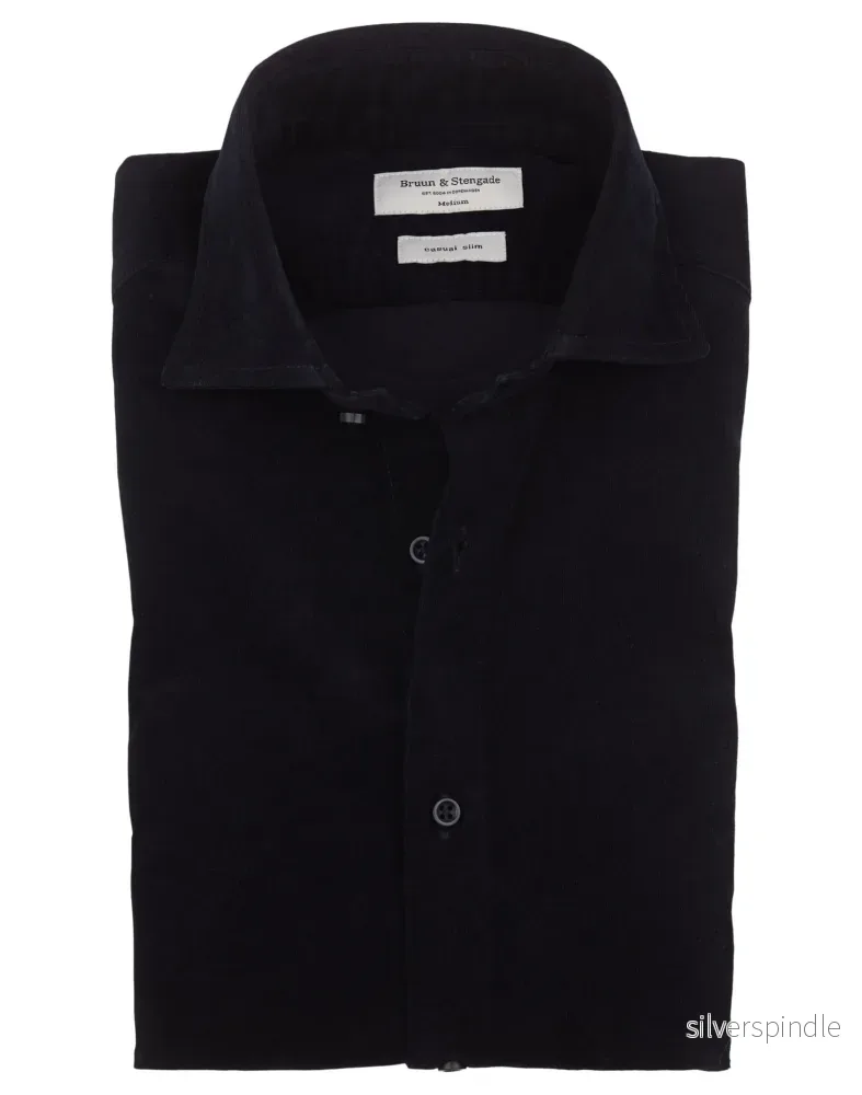 BS Kyoto Slim Fit Skjorta – Navy BS Kyoto Slim Fit Skjorta – Navy