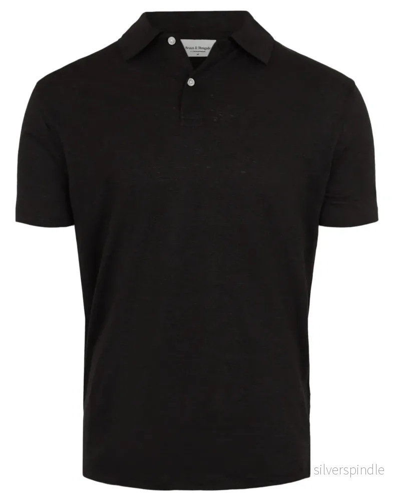 BS Bart Regular Fit Pikétröja – Svart BS Bart Regular Fit Pikétröja – Svart