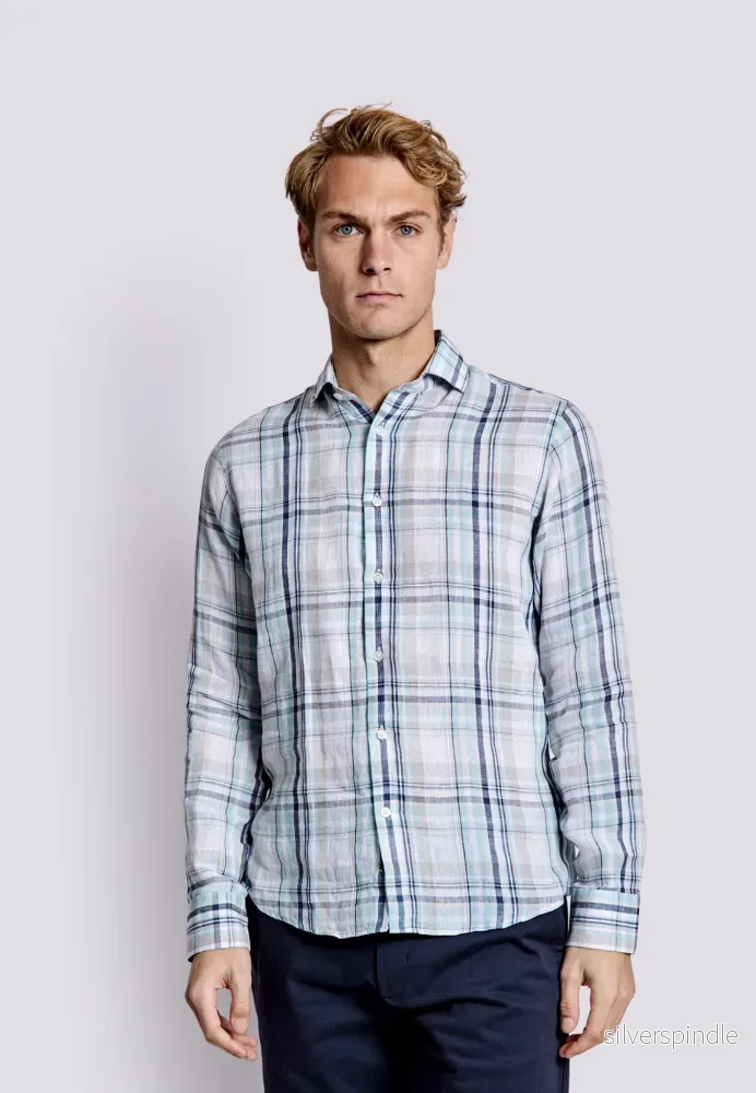 BS Almeria Casual Slim Fit Skjorta - Light Green - Bild 3