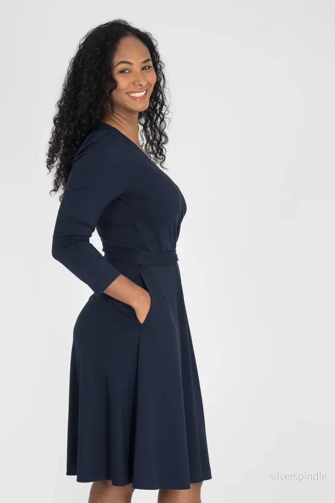 Ready to go short jersey dress – Navy Blue Ready to go short jersey dress – Navy Blue