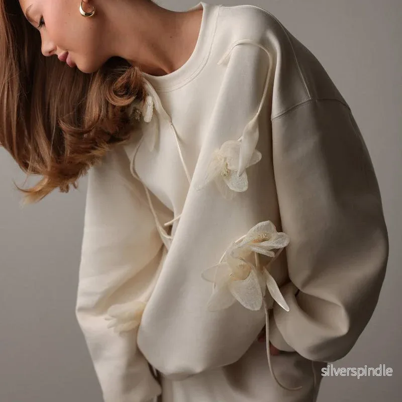 Sophie | Elegant Lätt Blommig Vårtröja med Lös Passform - Bild 2