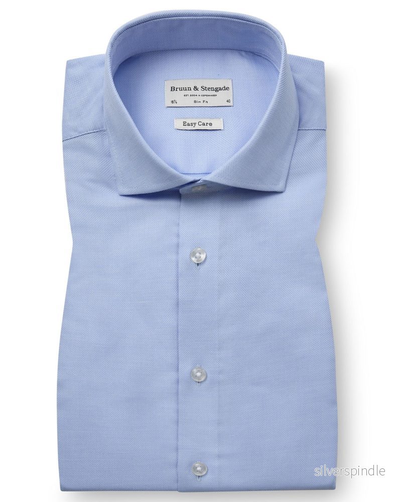 BS Borut Slim Fit Skjorta - Light Blue