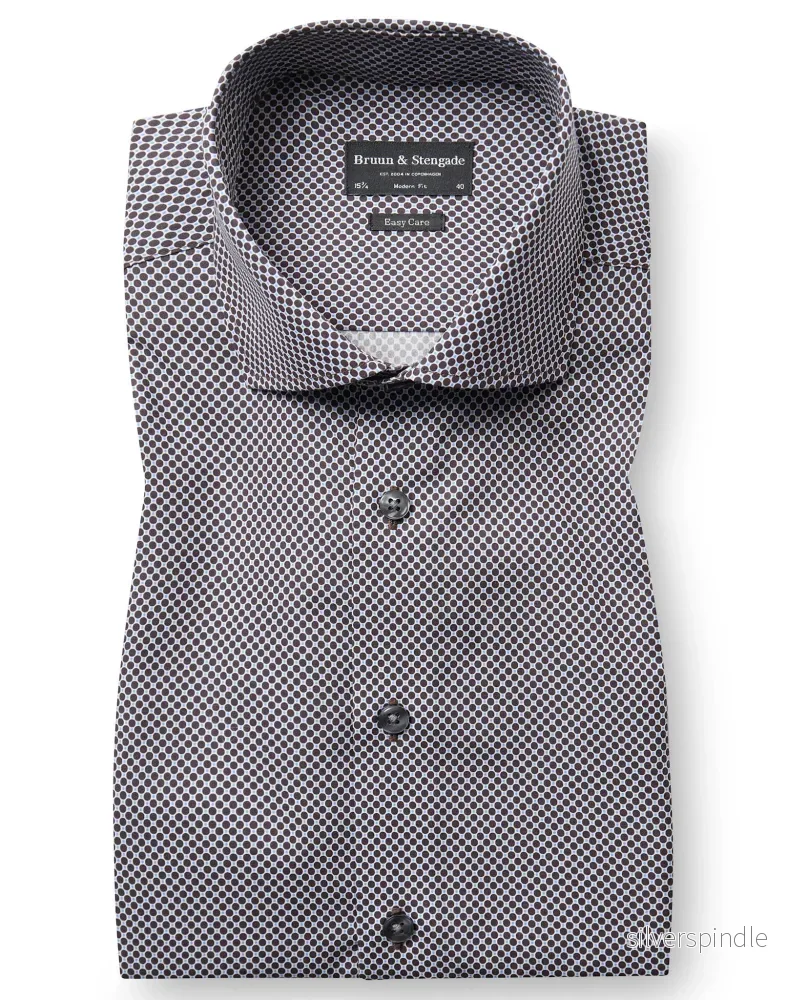 BS Nolan Modern Fit Skjorta - Brown