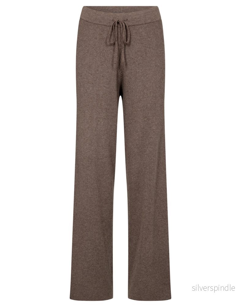 BS Agathe Regular Fit Byxor - Mole