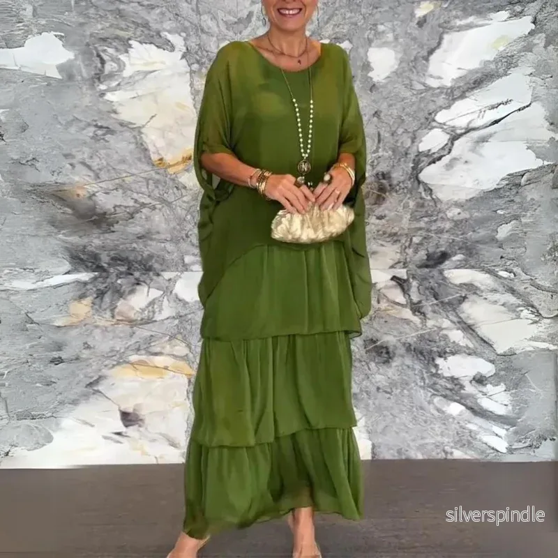 Sophie | Elegant Långklänning med Böljande Silhuett för Bröllop - Bild 2